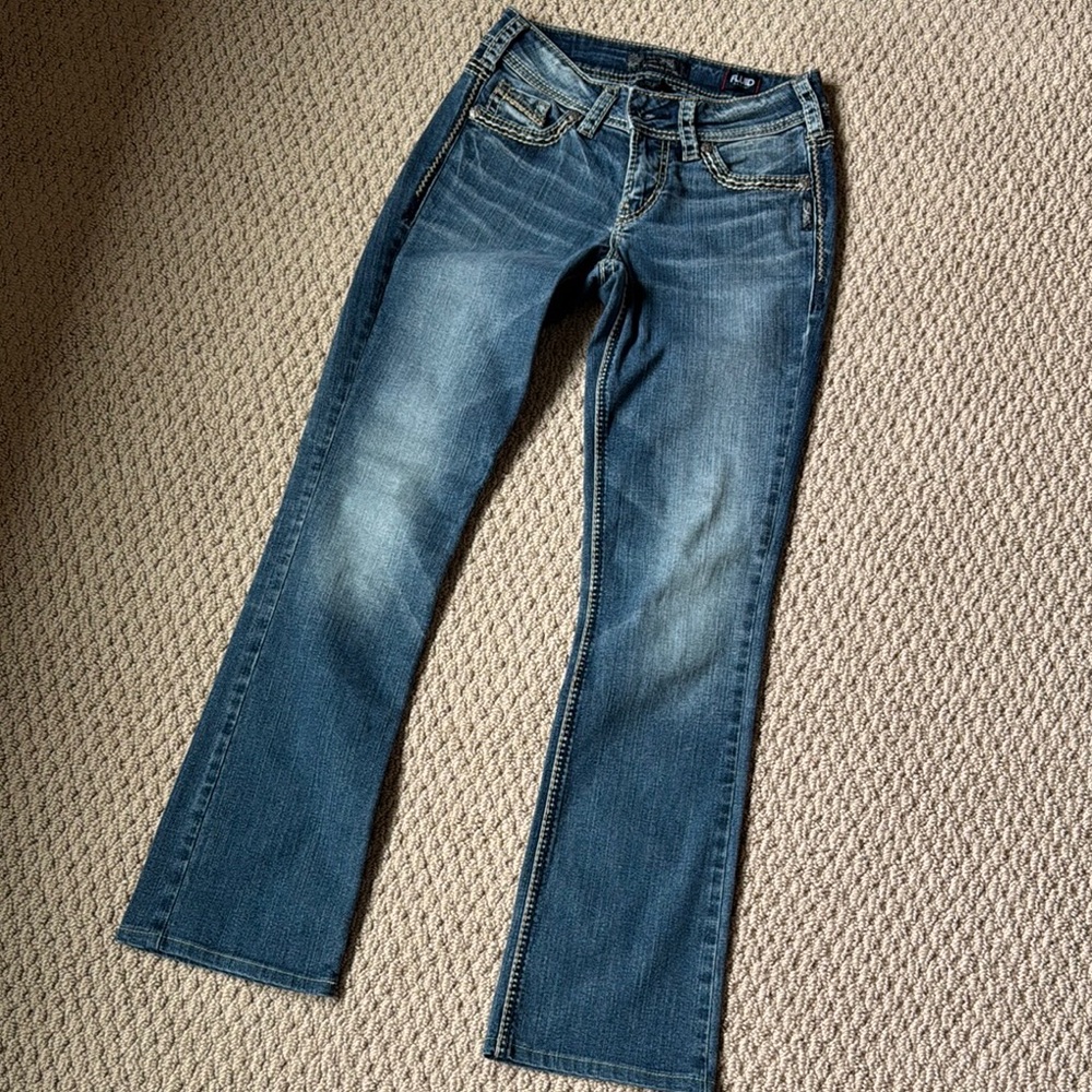 Silver Jeans Blue Flare Wide Leg Denim